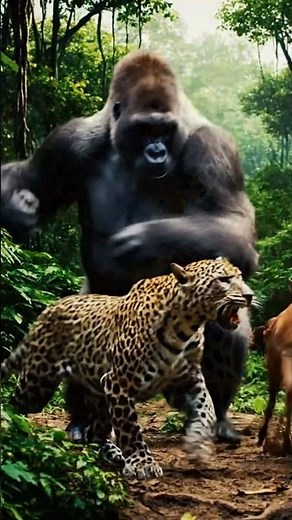 Gorilla vs. Leopard: The Jungle’s Most Brutal Feud