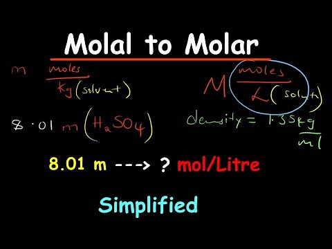 How to Convert Molality to Molarity?