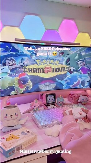 A free Pokemon game just dropped ?? 😍 #pokemonchampion #pokemon #nintendoswitch #cozysetup