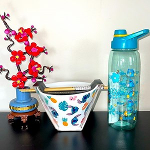 ❤️NEW!!❤️ Disney Bundled Stitch Bowl & Water Bottle Set.Excellent gift idea.