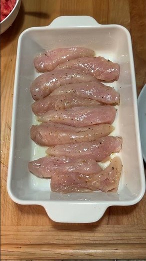 Super Easy and Fast Feta Baked Chicken Tenders