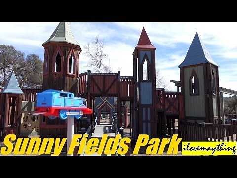 Thomas the Tank Engine went to Sunny Fields Park :-)