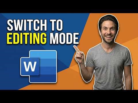How To Switch To Editing Mode In Word [Quick Tutorial]