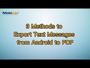 3 Methods to Export Text Messages from Android to PDF