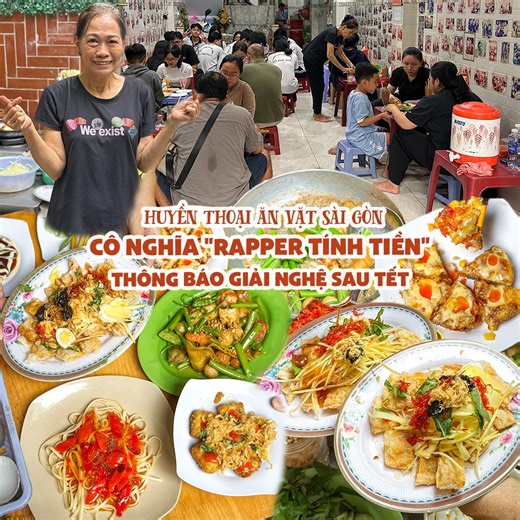 62K views · 519 reactions | Cô Nghĩa "rapper tính tiền" nổi đình đám ở Sài Gòn quyết định giải nghệ - tạm biệt quán ăn vặt tuổi thơ 9x | Địa điểm ăn uống | Facebook