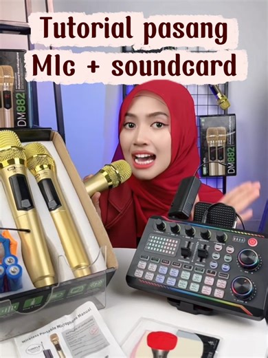 Tutorial Pasang Mic Wireless ke Soundcard