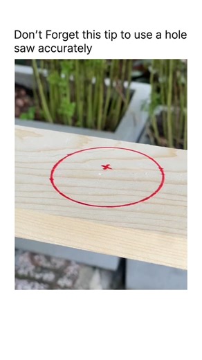 ExplainingNothinng on Instagram: "Using a hole saw to enlarge an existing hole—or cutting into a surface where you can't use a pilot bit—usually results in "walking," chattering, and ruined wood. This is the Stacked-Template Stabilization, a master carpenter's trick that uses a secondary guide to provide the mechanical rigidity that a pilot bit normally offers. The critical step is the external guide-clamping. By first cutting a hole of the desired size into a scrap piece of 1/2-inch plywood, yo