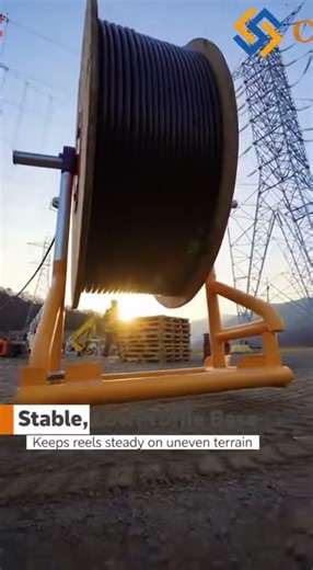 7 Ton Hydraulic Cable Reel Stand Lifts MASSIVE Drums! 😱⚡