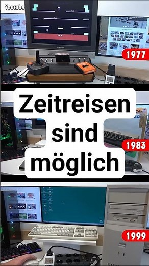 Zeitreise PCs Videospielkonsolen Heimcomputer von 1977 bis heute #retrogaming #retropc #videogame