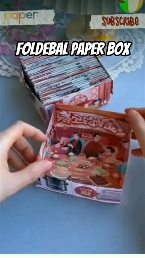 paper foldable box#papercraft#tutorial