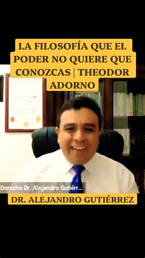 LA FILOSOFÍA QUE EL PODER NO QUIERE QUE CONOZCAS | THEODOR ADORNO