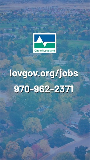 📣 We’re Hiring! 📣 Looking for a career where you can make a difference right here in Loveland? The City of Loveland has a variety of opportunities waiting for you. Check out available positions in parks and recreation, public safety, administration, planning, engineering, customer service, and more. We've also posted several seasonal positions for you to check out. The City of Loveland offers: ✅ Competitive benefits ✅ Meaningful work ✅ A team that cares about our city Explore all current openi