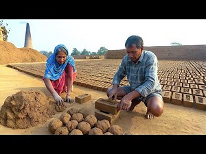 How Bricks Are Made By Hand | Inside A Traditional Bricks Factor