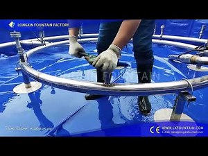 Round Pool Fountain Installation Process--Longxin Fountain Supply