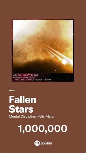 1 Million Streams for Fallen Stars - A Musical Journey