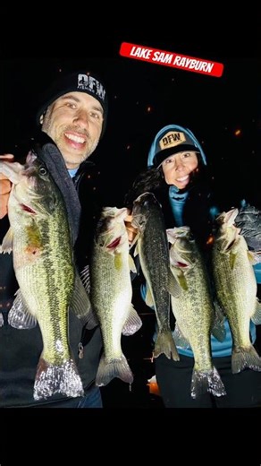 First time fishing at Lake Sam Rayburn. This was our top 5.