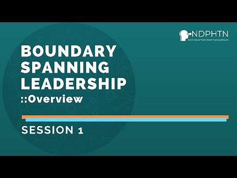 (L011) Boundary Spanning Leadership and Public Health: Overview