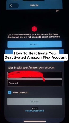 How To Reactivate Your Deactivated Amazon Flex Account #reactivate #deactivate