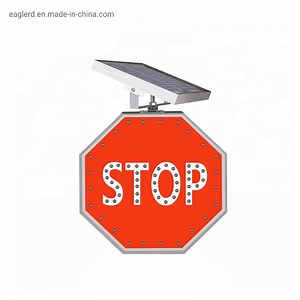 [Hot Item] Solar LED Flashing Traffic Safety Stop Sign