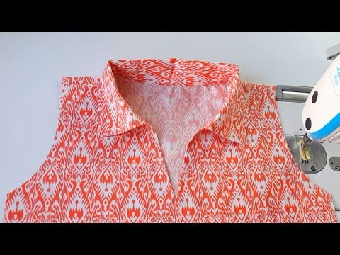 How to collar neck design the best way easily without fatigue, neck design