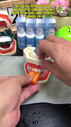 Are you still bothered by your missing teeth? Come and try this dental filling tool! It will definitely surprise you#Teeth #tooth #filling #orthodontics #dentaduras