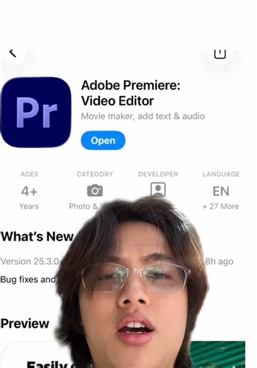Yes, Adobe Premiere is on iOS — pro editing right in your pocket. 📱🎬 #PremiereOnMobile #iOSEdit #MobileEditing #AdobePremiere #ContentCreator