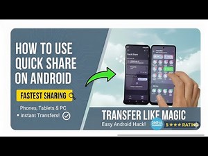 How To Use Quick Share On Android (2026 Guide) 📲 | Transfer Files Faster Than Ever!