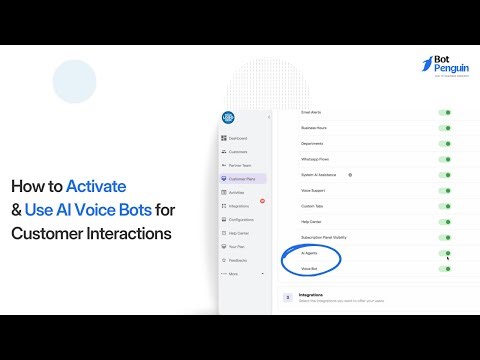How to Activate & Use AI Voice Bots for Customer Interactions | Voice Bot Setup Guide || BotPenguin