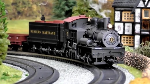 马克林和trix的ho比例shay音效版蒸汽上轨视频搬运Marklin 38700 Trix 25700 SHAY Western Maryland Steam