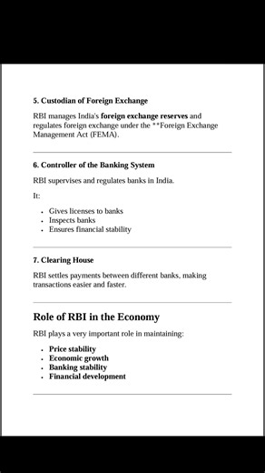 Reserve Bank of India (RBI) | Functions of RBI | Class 12 Economics Explained