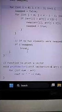bubble sorting in C++ #programming #coding #coder #developer #javacoding #google