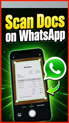 Scan Documents on WhatsApp Without Any App #WhatsApp #DocumentScanner