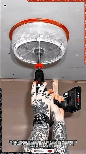 Ceiling Hole Saw Tools: Dust-Free Drilling Fast #tool #tools #innovation