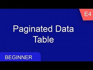 Flutter Paginated Data Table | Flutter Beginner Series e4