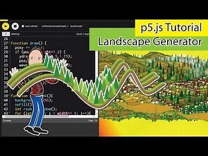 p5.js Tutorial - Generative Landscapes with Trees and Bushes