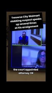 Accused Walmart stabber speaks up several times during court