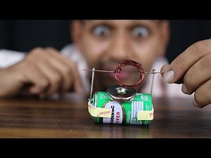 WOW!!! Worlds Simplest Electric Motor - How To Make In Hindi