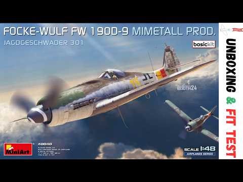 MiniArt 48040 Unboxing & TEST FIT of new FW-190 D-9