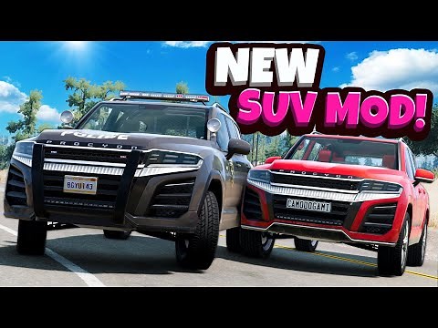 NEW Police SUV Mod is INCREDIBLE in BeamNG Drive Mods!