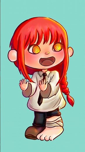 Day 36 | Cute Chibi Makima Drawing 😍| Kawaii Anime Style✨|Chainsaw Man Fanart | 100 Days Challenge