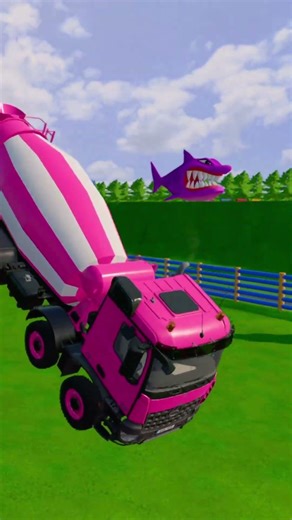 Mixer truck jumping farming simulator 22 #fs22 #farmingsimulator #farmingsimulator22