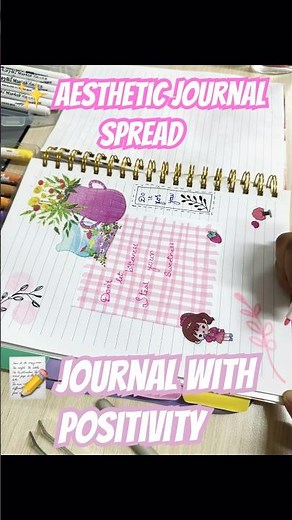 🌼 Easy Journal Spread Idea | Cute Scrapbook Aesthetic for Beginners 💕
