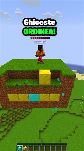GHICESTE ORDINEA! #minecraft #subscribe #like #shorts #shortsfeed
