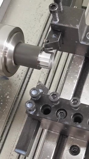 Cnc Step Turning || Profile Turning || Both side Tool Cutting 😍☑️ #cnc #turning #manufacturing #short | CNC