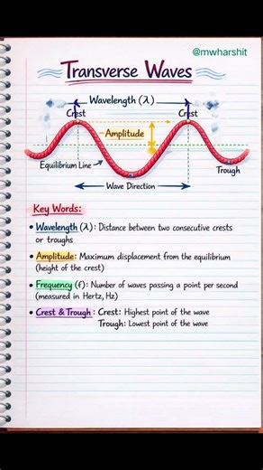 Crest, Trough, Amplitude 😳 Full Concept in 1 Short!