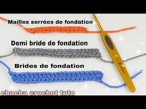 Tuto crochet: la technique de maille serrée, demi bride et bride de fondation