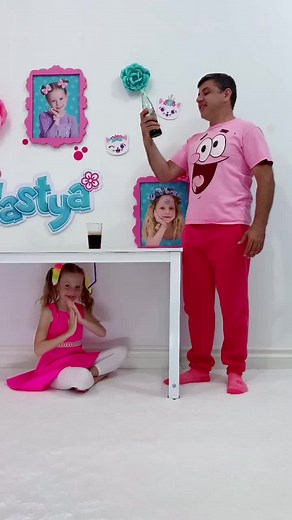 Nastya pranks daddy! 😂 #reels #fyp #tiktok #prank #dad #cocacola #fatherdaughter | Like Nastya