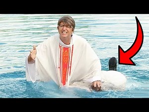 Priest Accidentally Drowns Girl During Baptism! | Just For Laughs Gags