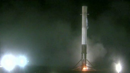 SpaceX rocket lands safely back on earth