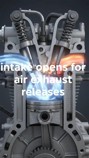 Do you know about intake and exhaust valves? 😊 #viral #automobile #intake #exaust #engineer